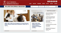 Desktop Screenshot of cardinalnewmansociety.org